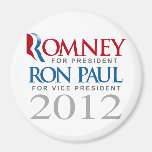 ROMNEY - RON PAUL 2012.png Refrigerator Magnets