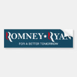 Romney / Ryan 2012 - For a Better Tomorrow Bumper Sticker