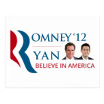 Romney / Ryan 2012 for US President and VP Post Card