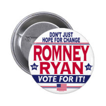 Romney Ryan Hope Change Pin