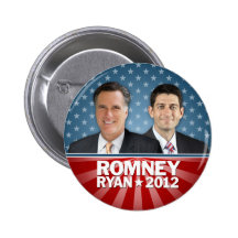 Romney Ryan - Jugate with Stars and Stripes Button