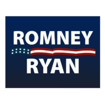 Romney Ryan Stars and Stripes Post Card