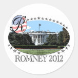 Romney White House 2012 Round Stickers