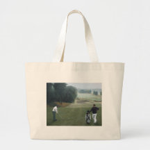 Ron McGill Golfing Oil Painting 1 Canvas Bags