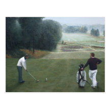 Ron McGill Golfing Oil Painting No.1 Postcards