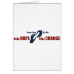 Ron Paul 2012: Real Hope, Real Change Card