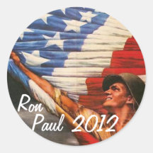 Ron Paul 2012 Round Stickers
