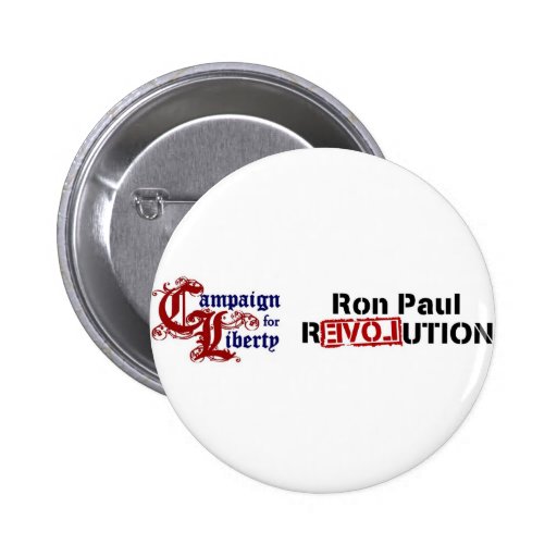 Ron Paul Campaign For Liberty Revolution Pinback Button