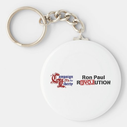 Ron Paul Campaign For Liberty Revolution Keychain