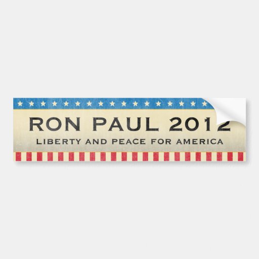Ron Paul for President in 2012 Bumper Stickers