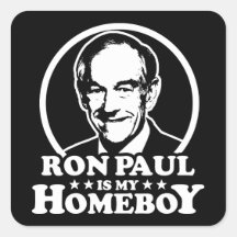 Ron Paul Is My Homeboy Sticker