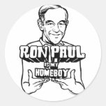 Ron Paul Is My Homeboy Stickers