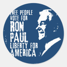 Ron Paul Liberty for America Stickers