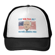Ron Paul restore America Trucker Hats
