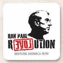 Ron Paul Revolution Drink Coasters