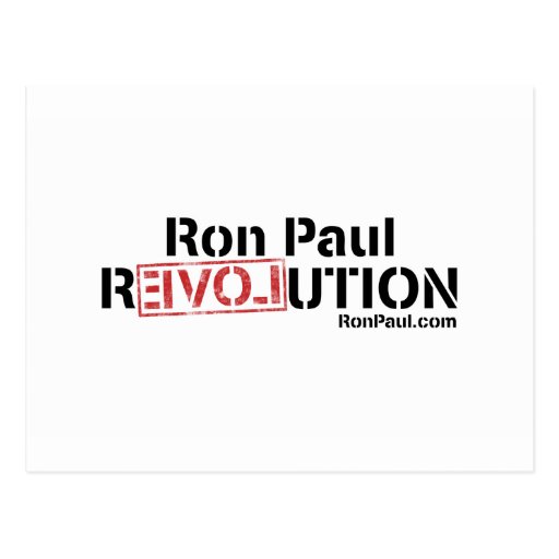 Ron Paul Revolution Post Cards