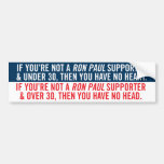 Ron Paul Supporter Bumper Sticker