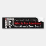 Ronald Reagan on Abortion Bumper Stickers
