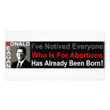 Ronald Reagan on Abortion Photo Cards