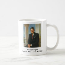 Ronald Reagan Portrait Coffee Mug