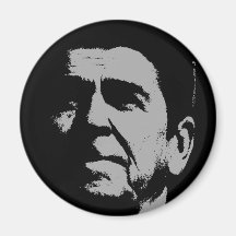 Ronald Reagan silhouette Magnets