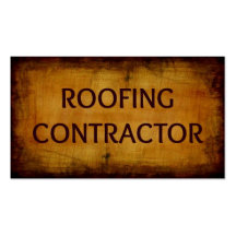 Roofing Contractor Business Card