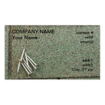 roofing nails on shingle business card