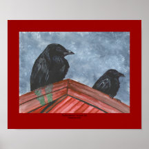 "Rooftop Ravens" Posters