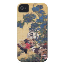 Rooster and Hen iPhone 4 Cases