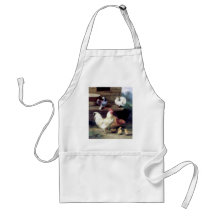 Rooster Hen Chicken Doves Apron