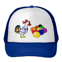 Rooster & Pool Trucker Hats