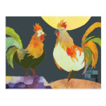 Roosters Postcard