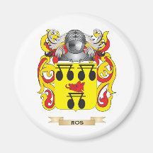 Ros Coat of Arms (Family Crest) Fridge Magnets