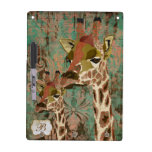 Rosa Giraffe Damask Dry Erase Board