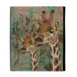 Rosa Giraffes Damask Caseable Case iPad Folio Covers