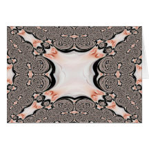 Rose Abstract Fractal Art Card