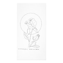 Rose and Bud Photo Card
