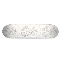 Rose and Bud Skate Deck