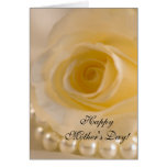 Rose and Pearls Mothers Day Cards