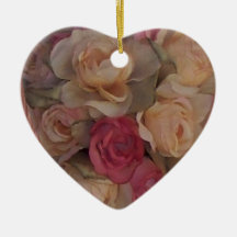 Rose Bouquet Heart Ornament