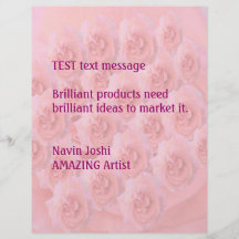 Rose Bouquet Light Shade - Customise or buy Blank Full Colour Flyer