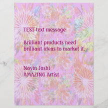 Rose Bouquet Light Shade - Customise or buy Blank Flyer Design