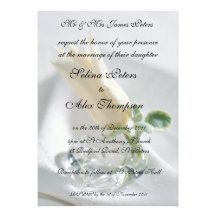 Rose bud Wedding Invitation