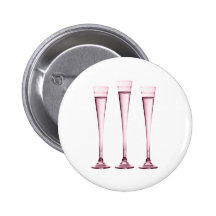 Rose Champagne Flutes Pin