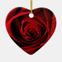 Rose Christmas Ornaments