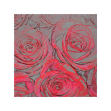Rose Glow Wrapped Canvas Gallery Wrap Canvas