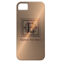 Rose Gold Monogram E