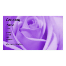 Rose - Lavender - business card template