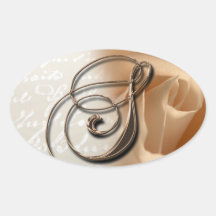 Rose Monogram S Oval Wedding Favor Seals Stickers