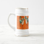 Rose Owl & Azure Deer Stein mugs